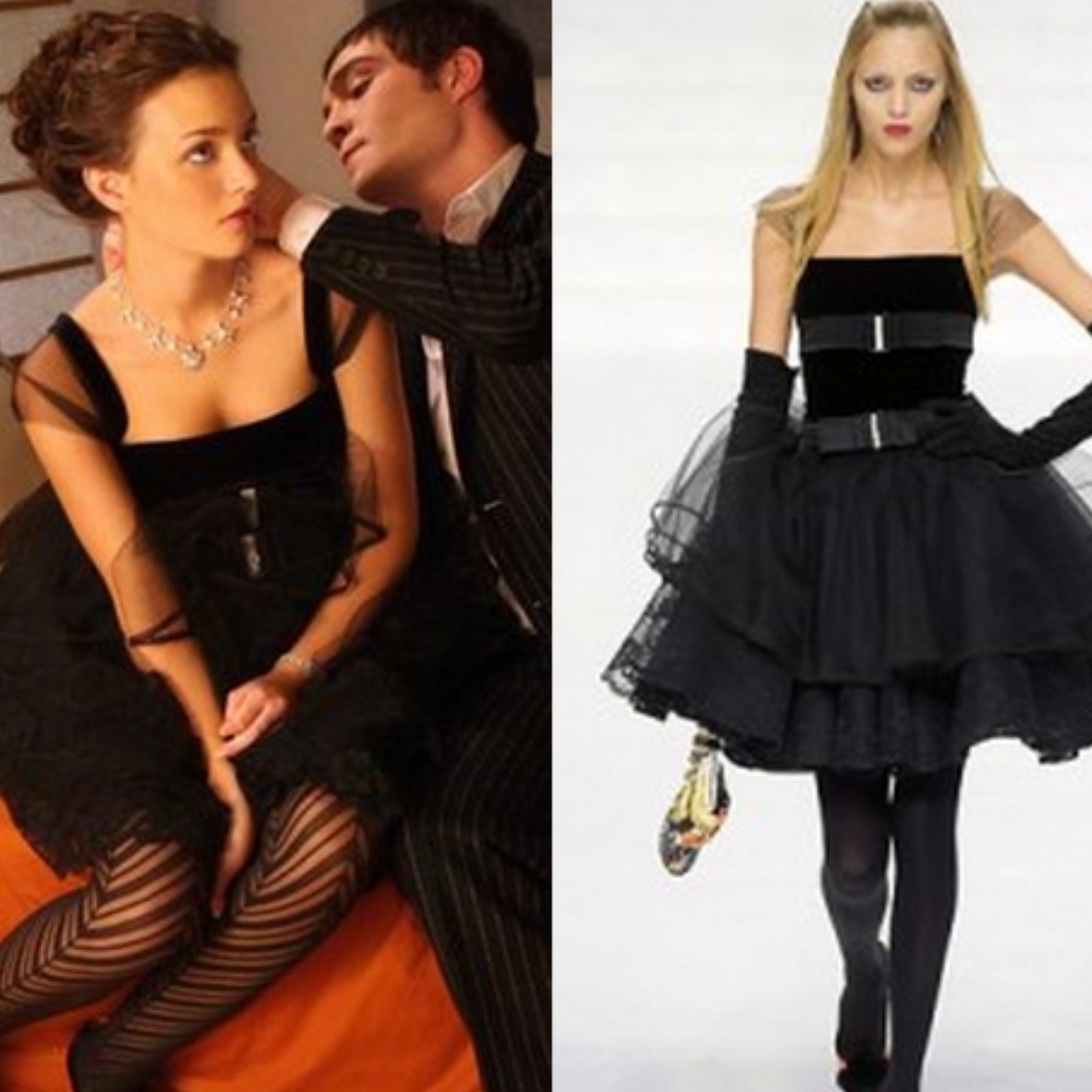 Sold-Valentino Tulle Bow Dress 6 Gossip Girl Blair - Picture 1 of 6